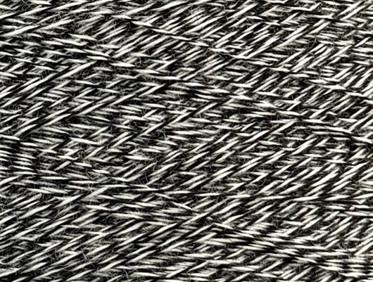 Zegna Baruffa Cashwool 2/30 – Extrafeines Merinogarn Melange weiss und schwarz 548688